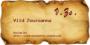 Vild Zsuzsanna névjegykártya