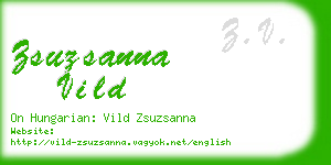 zsuzsanna vild business card